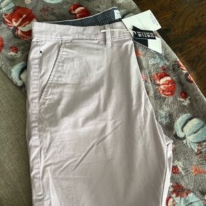 Light lavender pair of shorts.